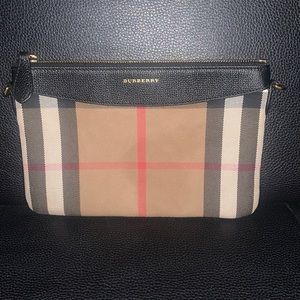 Authentic Burberry Tan/Black Handbag